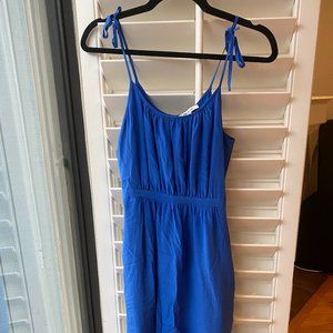 Madewell Blue Midi Dress (with pockets!) Size 0, fits up to Medium